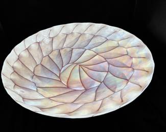 Large Decorative Iridescent Shell Bowl 