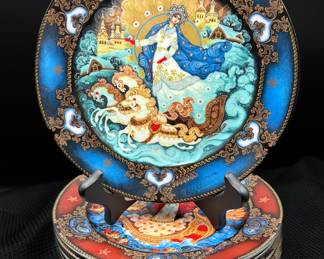 Russian Season Collector Plates By Serge B. Devyatkin 