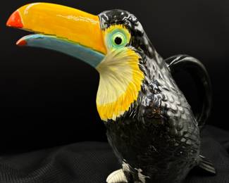 Ceramic Toucan Pitcher
