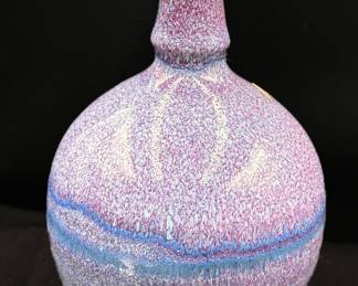 Purple Studio Art Pottery Vessel 