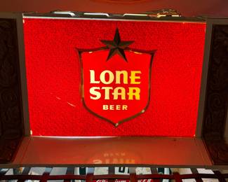 Lone Star Beer Lighted Sign