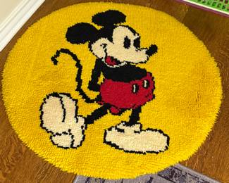 We have discovered something from Disney in every house. This latch hook rug is a perfect example!