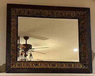 Large Metal Frame Wall Mirror