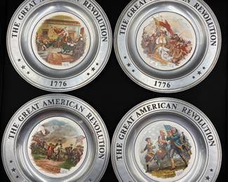 The Great American Revolution Pewter Plate Collection