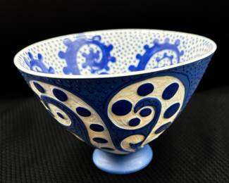 Raised Texture Handmade Ceramic Bowl 