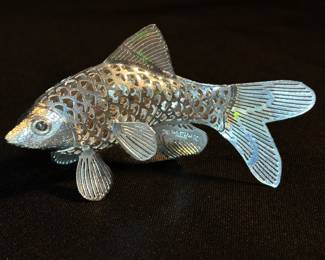 Christofle Silver-Plated Fish Figurine