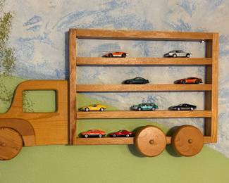 Handmade Miniature Car Display Shelf