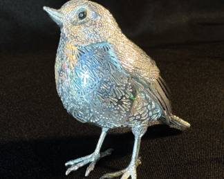 Christofle Silver-Plated Bird Figurine 