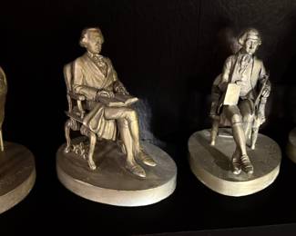 American Founding Fathers Pewter Figurines