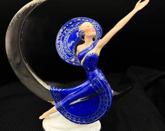 Franklin Mint “Moonlight in Platinum” Porcelain Figurine