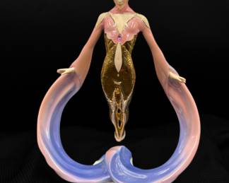  Vintage Art Deco "Daybreak in Gold" Porcelain Figurine 

