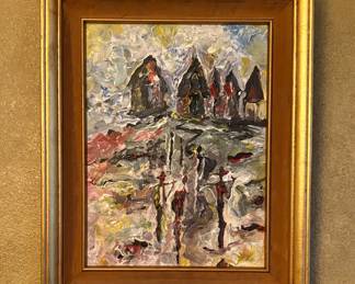 Unsigned Framed Canvas   17in x 21in