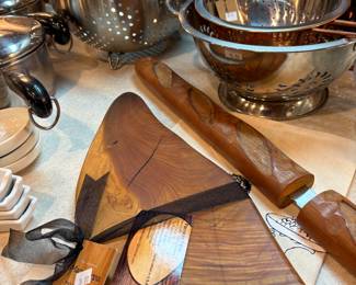 Cutting boards, bread knives, colanders, oh my!! 