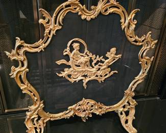 French Gilt Fireplace Screen 