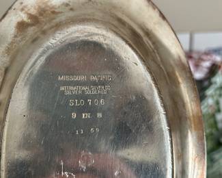 Missouri Pacific Railroad Silver-Soldered Serving Dish (1959)