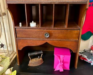 Vintage Wooden Desktop Organizer