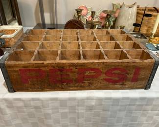 Vintage Pepsi Wooden Crate