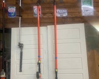 Echo PPT-280 Telescoping Pole Saw Power Pruner Extendable Pole. Good working condition                                                      ECHO Gas-Powered Hedge Trimmer: 3 in Cutting Wd, 21 in Blade Lg, Double-Sided Blade, 2-Cycle Good working condition                                                                   
