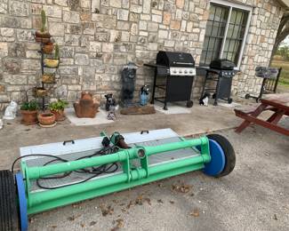 Tur Groomer for clean and maintain synthetic grass, easy to pull with a small tractor or lawnmower.