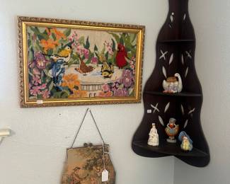 Needlepoint framed art