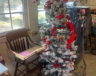 Christmas tree with all ornaments and lights for sale