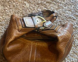 Leather Coach purse