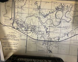 Several fishing lake maps