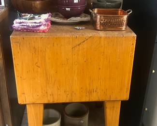 Butcher block island