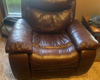 Leather recliner