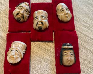 Antique Japanese Ivory Netsuke Carvings