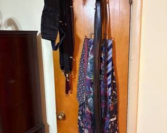 Men’s ties and suspenders