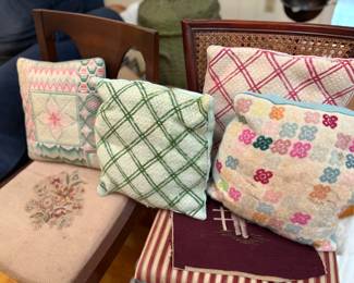 Needlepoint pillows