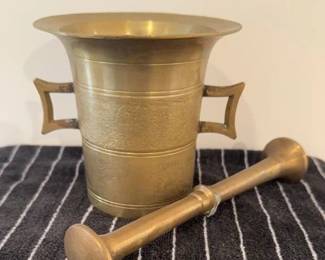 Brass Mortar & Pestel