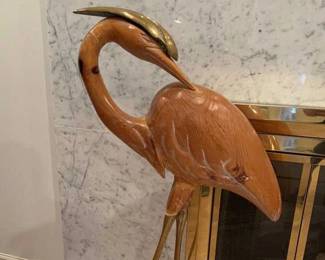 Wood Bird Sculpture