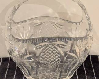 Cut Crystal Basket