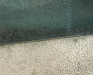 This lot features a stunning original primitive-style pastel work of art titled, “At Sea”, professionally framed and signed lower right by artist, McDonald. This piece measures in frame, 18.5” H x 28.5” W.