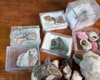 This lot features a large collection of various rocks and minerals.
