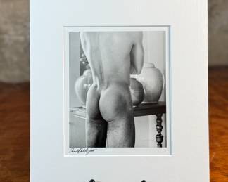 “Rounds”, an original silver gelatin print by listed photographer, Paul Dahlquist. Likely Dahlquist’s most iconic photo, originally taken in 1981. Professionally matted on foam core and measures, 11.25” H x 10” W. Paul Dahlquist received his MFA in painting and drawing. When he was asked to teach a photography class he realized he had found his medium. He retired from teaching in his late 50s to work full-time as a photographer. His work has been exhibited extensively both regionally and nationally and he has been an instructor and mentor for several generations of Northwest photographers.