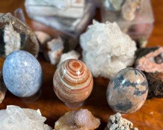 This lot features a large collection of various rocks and minerals.