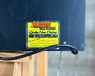 “Smoke Shop”, a vintage neon sign that measures, 20” H x 31” W. This sign appears to be in good overall condition, but is missing the plug to test.