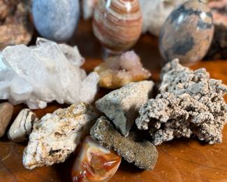 This lot features a large collection of various rocks and minerals.