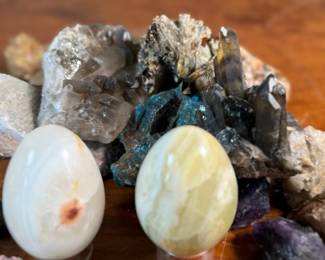 This lot features a large collection of various rocks and minerals.