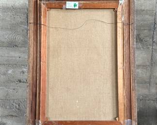 “Keane”, an original work of art by listed artist, A. Guerlain. Signed lower right and measures in frame, 44” H x 32” W.