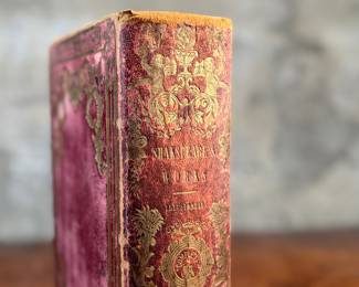 This lot features a rare antique edition of, "The Complete Works of William Shakespeare" with a preface by Dr. Johnson and a memoir of the author by the Rev. William Harness.