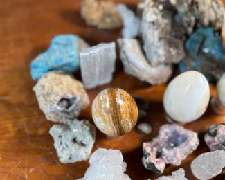This lot features a large collection of various rocks and minerals.