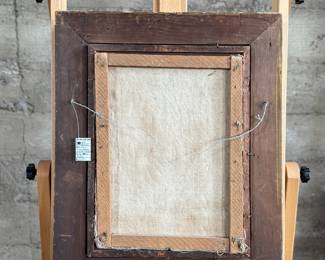 "Grapes I", an original oil on canvas by listed artist, Clara Maria Rowell Dole, circa 19th century. Signed lower right and measures in frame, 23” H x 19” W.