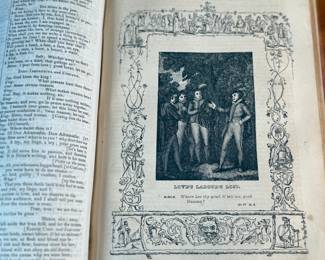 This lot features a rare antique edition of, "The Complete Works of William Shakespeare" with a preface by Dr. Johnson and a memoir of the author by the Rev. William Harness.