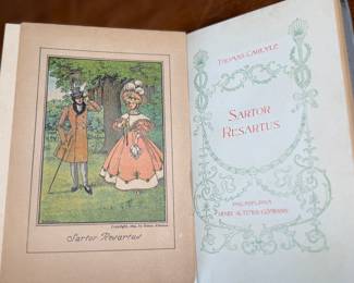 This lot features a rare edition of the book titled, "Sartor Resartus", written by author Thomas Carlyle.
