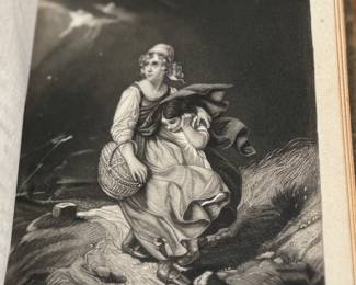 This lot features an antique hardcover book of, "The Lily of the Valley", edited by Elizabeth Doten circa 1854.