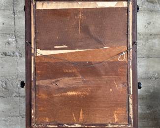 This lot features a stunning print of two eagles in an American folk art style, believed to be by artist, W.R. Bittle, circa 1850. This piece measures in frame, 28” H x 22” W.